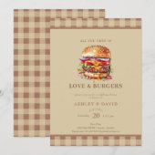 Hamburgers| BBQ | Koppels Shower Kaart (Voorkant / Achterkant)