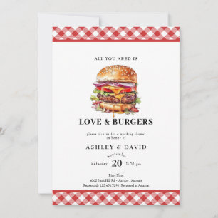 Hamburgers  BBQ   Koppels Shower Kaart