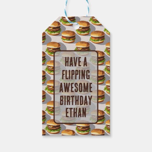 Hamburgers Cadeaulabel (Voorkant)