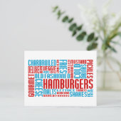 hamburgers chitChat Briefkaart (Staand voorkant)