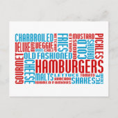hamburgers chitChat Briefkaart (Voorkant)