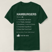 Hamburgers Definition Meaning Funny  T-shirt (Design voorkant)