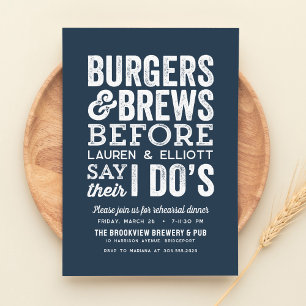 Hamburgers en biertjes voor de marine-repetitie va kaart