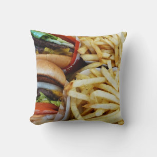 Hamburgers en friet kussen