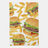 Hamburgers & Frites Theedoek (Verticaal)