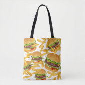 Hamburgers & Frites Tote Bag (Voorkant)