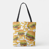 Hamburgers & Frites Tote Bag (Achterkant)