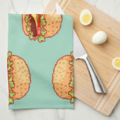 Hamburgers Kitchen Towel Theedoek (Quarter Fold)