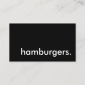 hamburgers, loyaliteitspunch klantenkaartje (Voorkant)