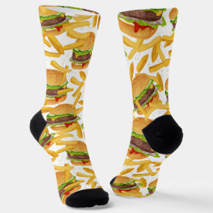 hamburgers met een kegelvormige structuur sokken