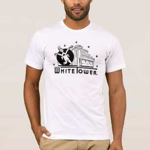 hamburgers van witte tower t-shirt