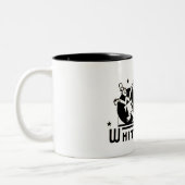 hamburgers van witte tower tweekleurige koffiemok (Links)