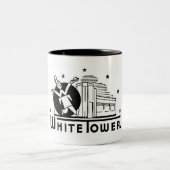 hamburgers van witte tower tweekleurige koffiemok (Center)