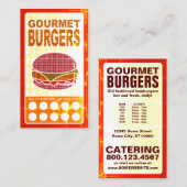 hamburgers voor gipsplaat klantenkaartje (Voorkant / Achterkant)