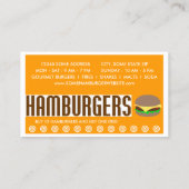 hamburgers woord web klantenkaartje (Achterkant)