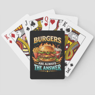 Hamburgers Zijn Altijd Het Antwoord Pokerkaarten