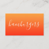 hamburgerscript visitekaartje (Voorkant)