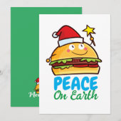  hamburgervrede op aarde kaart (Voorkant / Achterkant)