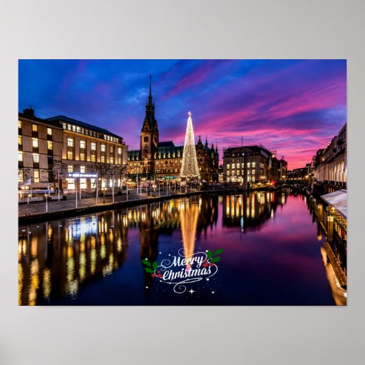 Hamburgse Kerstmarkt Poster (Voorkant)