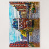 Hamburgse mijlpaal Wasserschloss, Duitsland. Legpuzzel (Verticaal)
