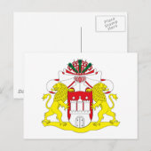 Hamburgse wapenschild Briefkaart (Voorkant / Achterkant)
