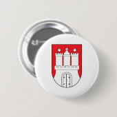 Hamburgse wapenstilstand ronde button 5,7 cm (Voorkant /achterkant)