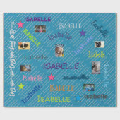 HAMbWG - Aangepaste foto en naam Cadeaupapier (Vlak)