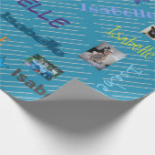 HAMbWG - Aangepaste foto en naam Cadeaupapier (Hoek)