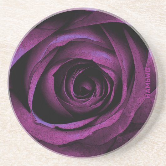 HAMbWG Amethyst Roos Drink Onderzetter (Voorkant)