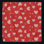 HAMbWG - Bandana - Harten - Grijs met om het even<br><div class="desc">HAMbyWhiteGlove - Hearts Bandana - Grijs met elke kleur!</div>