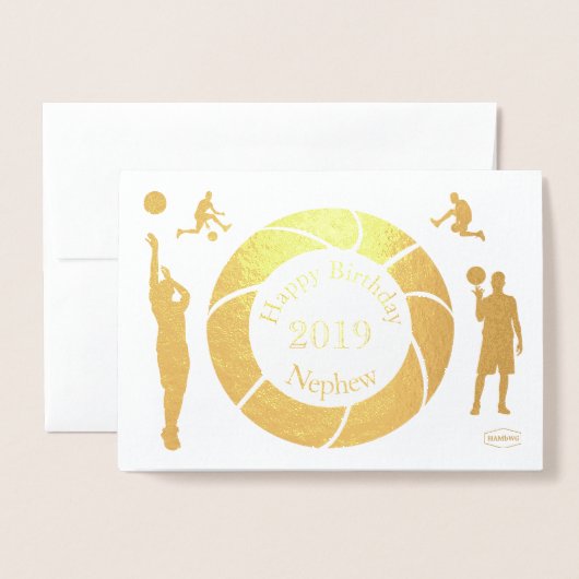 HAMbWG - Basketball Folie Kaarten (Voorkant met envelop)