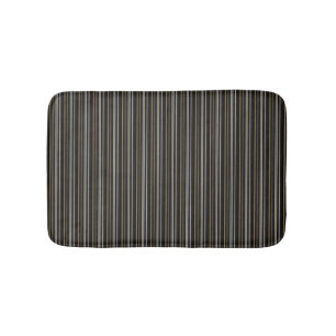 HAMbWG - Bath Matt - Blk Br Stripe 2b Badmat