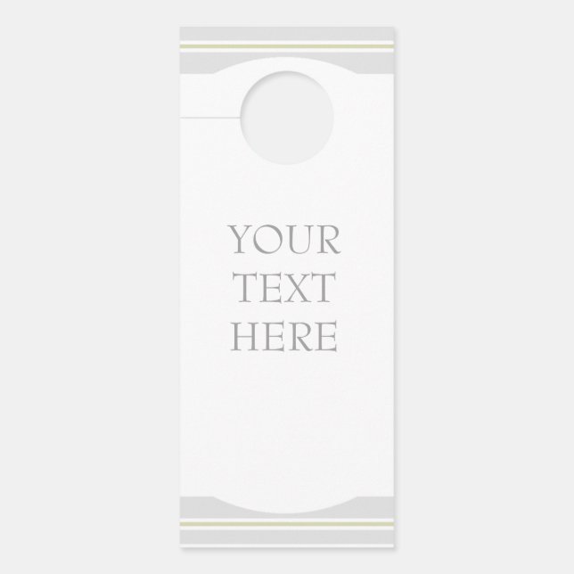 HAMbWG - Bericht deurknop - om het even welk beric Deurhanger (Voorkant)