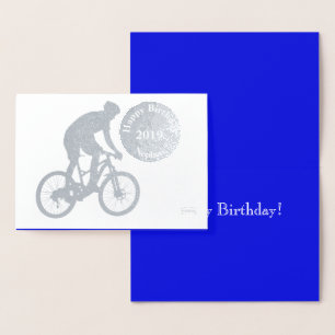 HAMbWG - Bike Rider Birthday Folie Kaarten