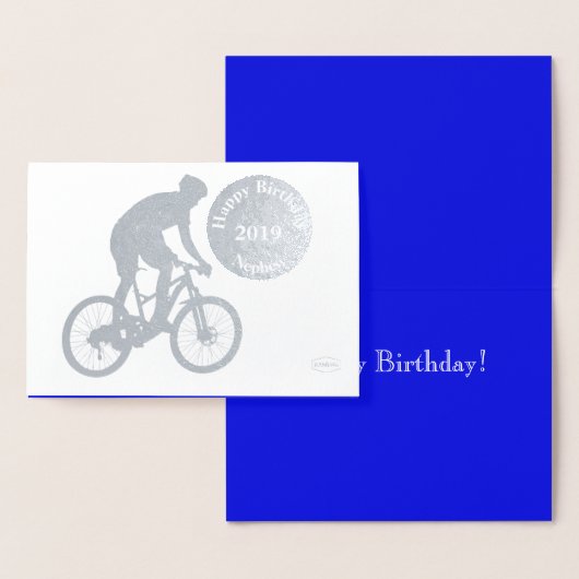 HAMbWG - Bike Rider Birthday Folie Kaarten (Display)