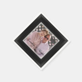 HAMbWG - Black Framed Photo Napkin Servet (Hoek)