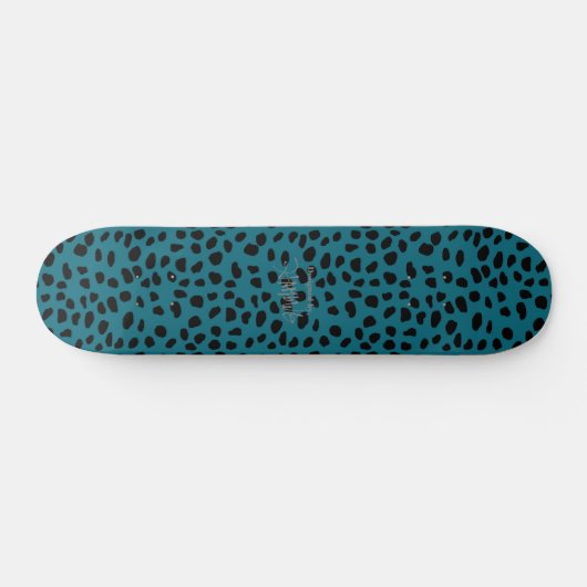 HAMbWG Blauwgroen luipaard Persoonlijk Skateboard (Horizontaal)