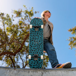 HAMbWG Blauwgroen luipaard Persoonlijk Skateboard