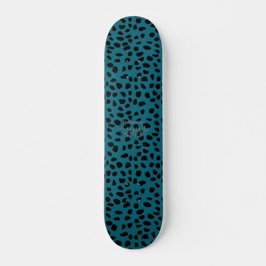 HAMbWG Blauwgroen luipaard Persoonlijk Skateboard (Voorkant)