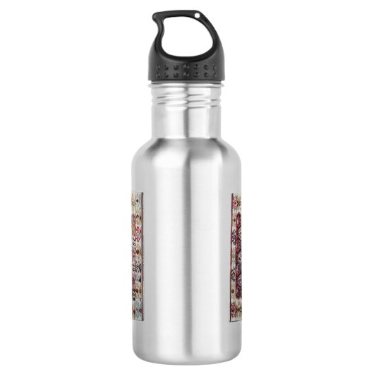 HAMbWG /Bleek Geel Water Fles Roestvrij (Achterkant)