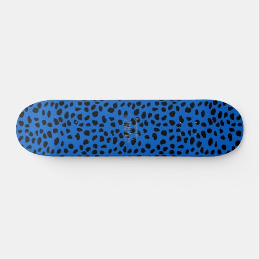 HAMbWG Blue Leopard Persoonlijk Skateboard (Horizontaal)