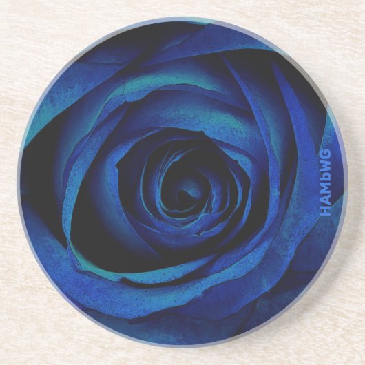 HAMbWG Blue Roos Drink Onderzetter (Voorkant)