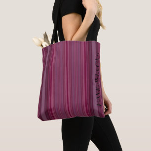 HAMbWG - Boodschappentas - Robijn Verlopende Strep Tote Bag