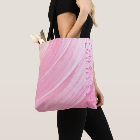 HAMbWG - Boodschappentas - Roze Perzikwerveling me Tote Bag (Dichtbij)