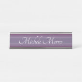 HAMbWG - Bord Desk Name - Plum Gradient Bureau Naambordje (Voorkant)