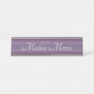 HAMbWG - Bord Desk Name - Plum Gradient Bureau Naambordje