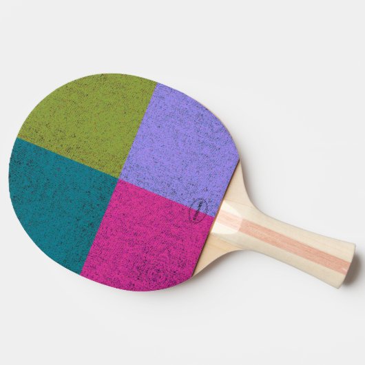 HAMbWG Bright, 4 kleurengrafisch Tafeltennisbatje (Zijkant)