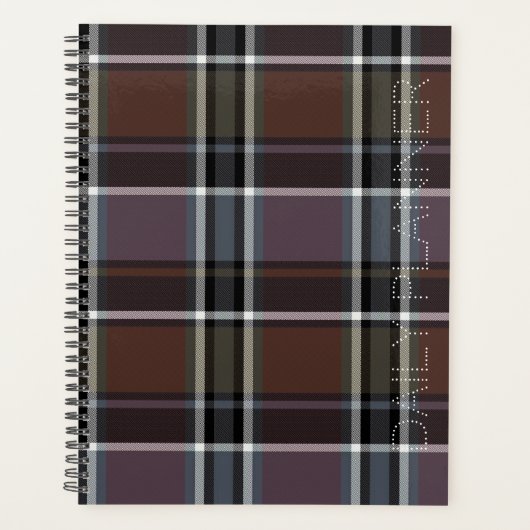 HAMbWG - Bruine ruit Planner (Voorkant)