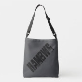 HAMbWG - Canvas tas - Black/Charcoal HAMbWG-Logo (Achterkant)