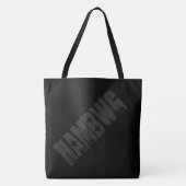 HAMbWG - Canvas tas - Black HAMbWG-Logo (Voorkant)